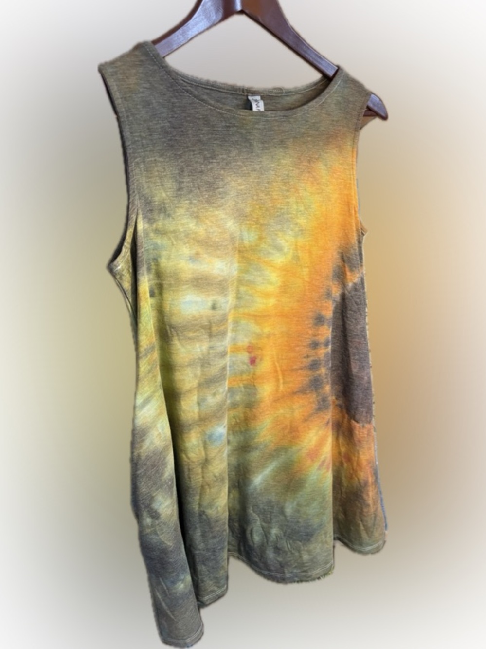 Sunflower tie dye Tank